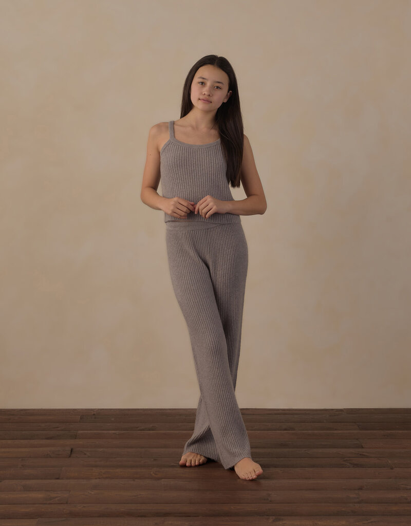 Rylee + Cru LLC TEEN FUZZY KNIT LOUNGE SET DUSTY BLUE
