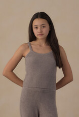Rylee + Cru LLC TEEN FUZZY KNIT LOUNGE SET DUSTY BLUE
