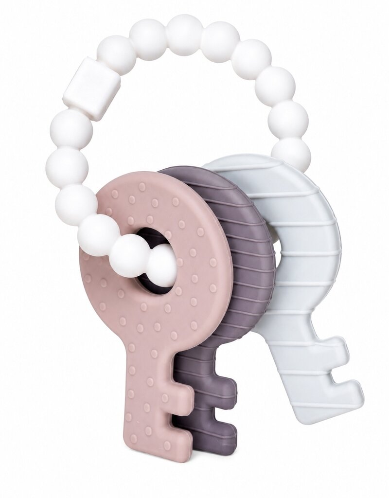 Three Hearts & Co. Key Rattle Teether