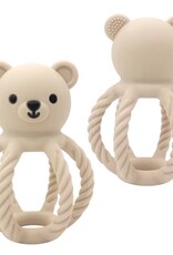 Three Hearts & Co. Bpa All Silicone Bear Rattle