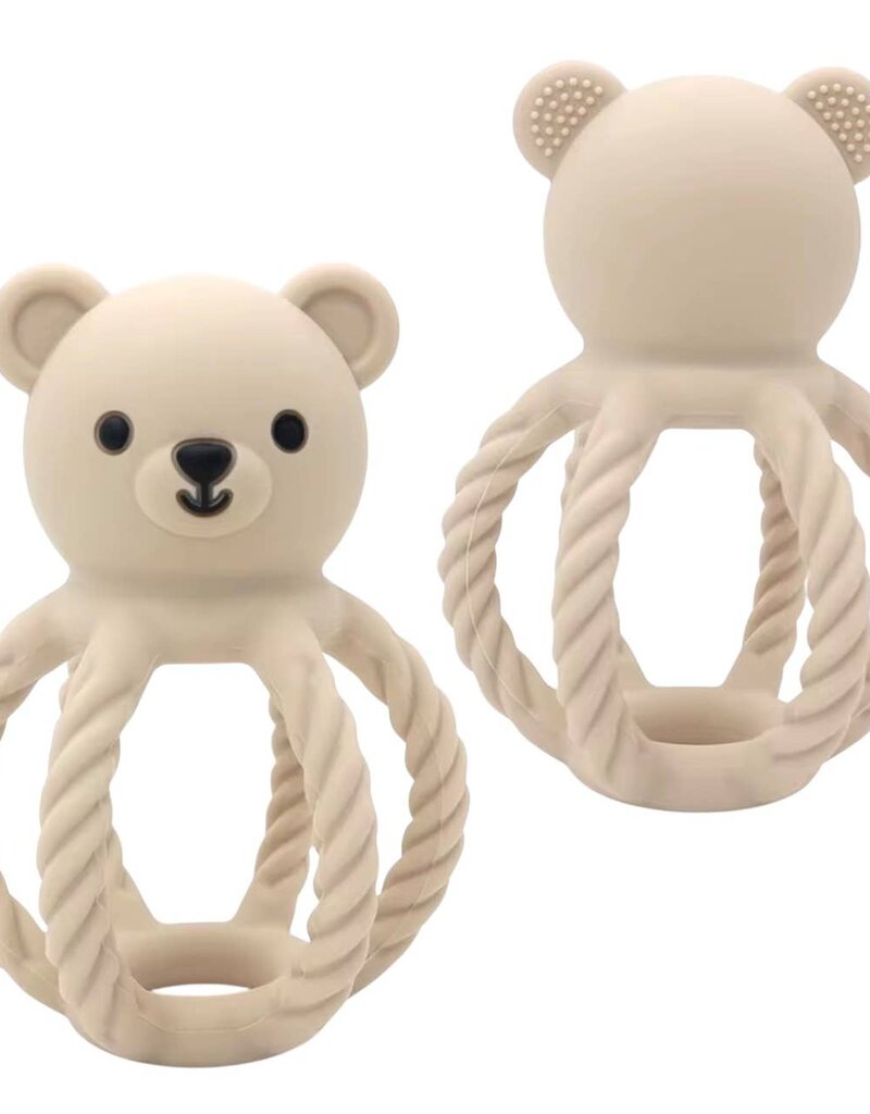 Three Hearts & Co. Bpa All Silicone Bear Rattle