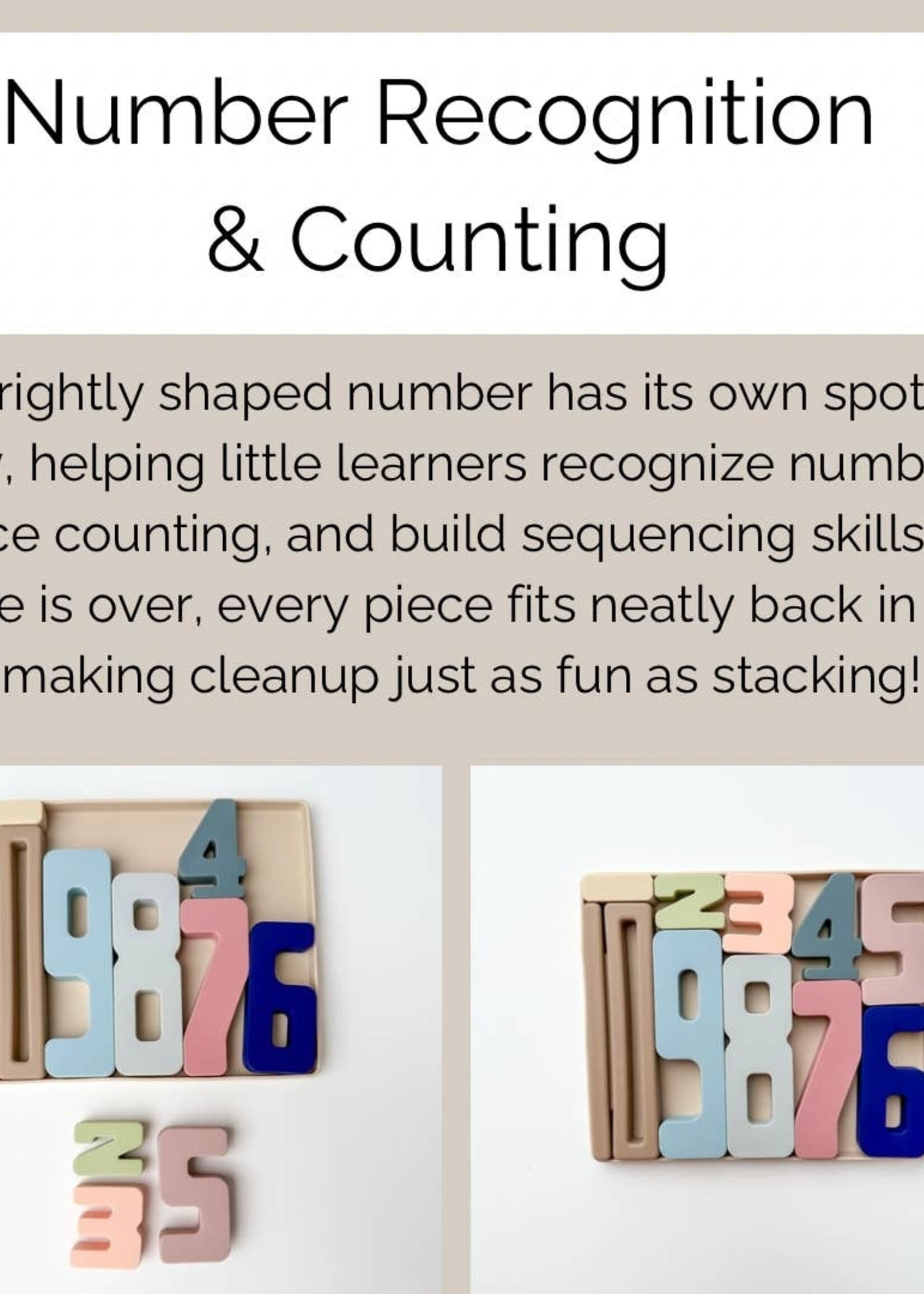 Calla & Friends Wyatt Number Stacking Blocks