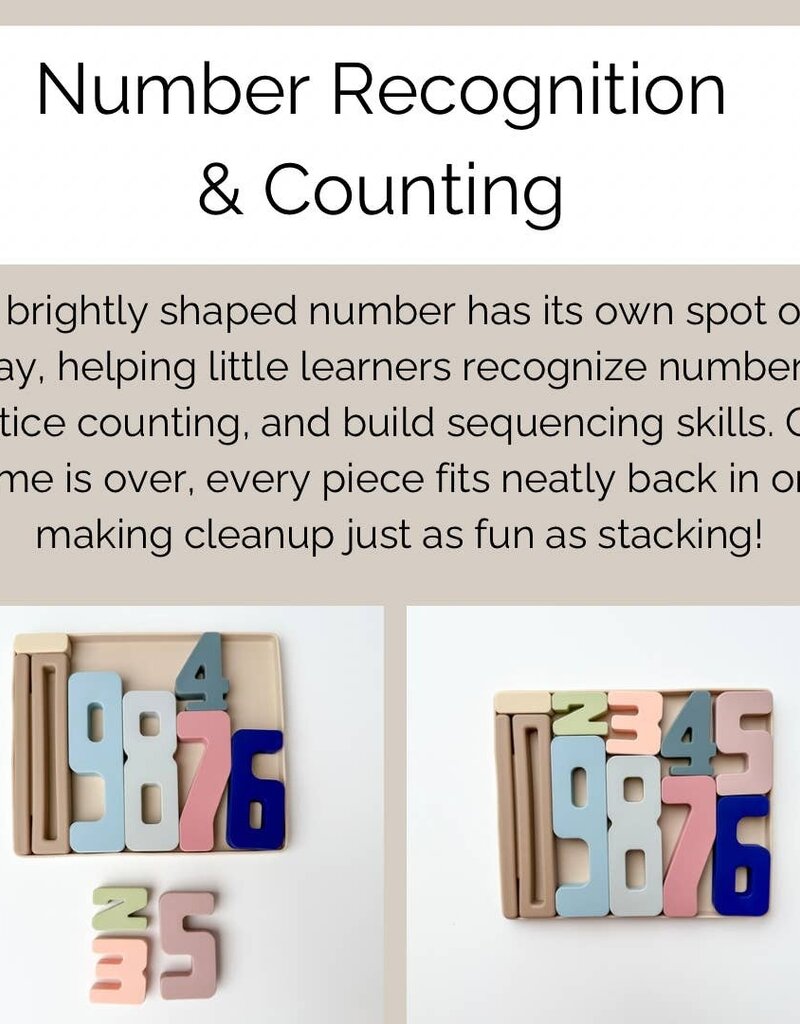 Calla & Friends Wyatt Number Stacking Blocks