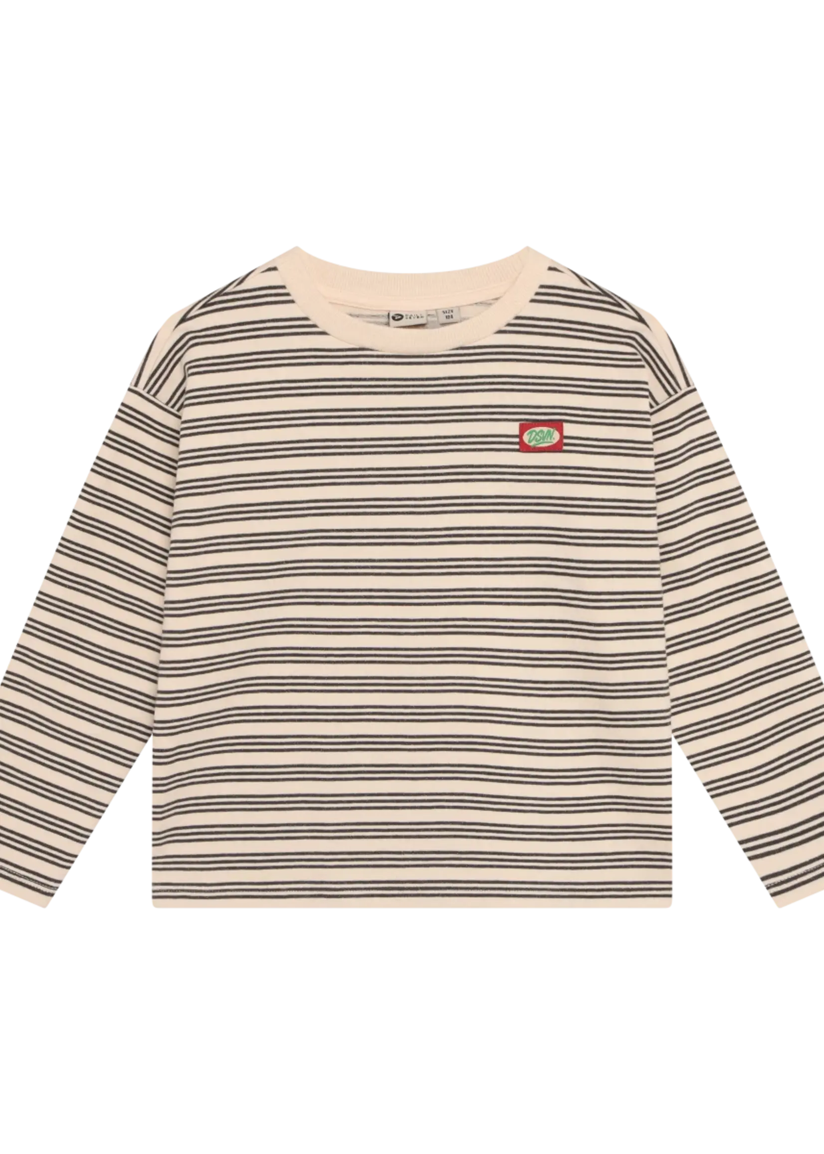 Robo Kidswear T-SHIRT LONGSLEEVE STRIPED SANDSHELL