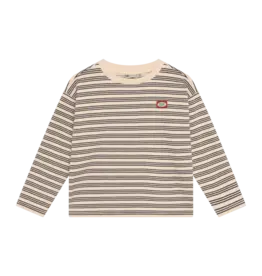 Robo Kidswear T-SHIRT LONGSLEEVE STRIPED SANDSHELL