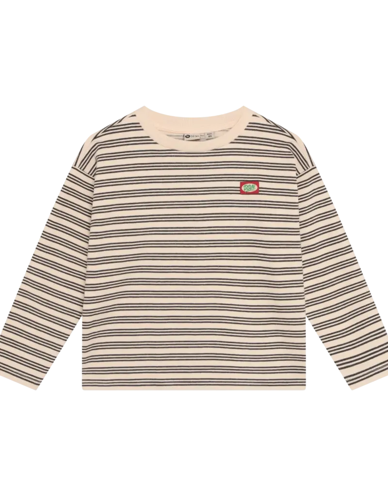Robo Kidswear T-SHIRT LONGSLEEVE STRIPED SANDSHELL