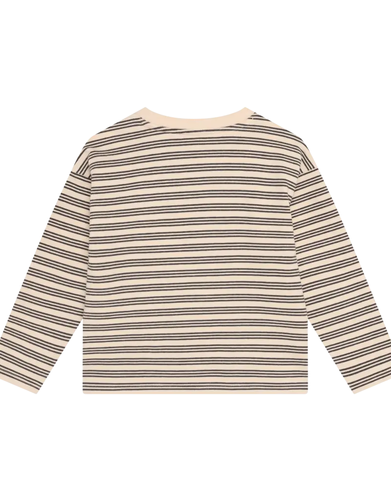 Robo Kidswear T-SHIRT LONGSLEEVE STRIPED SANDSHELL