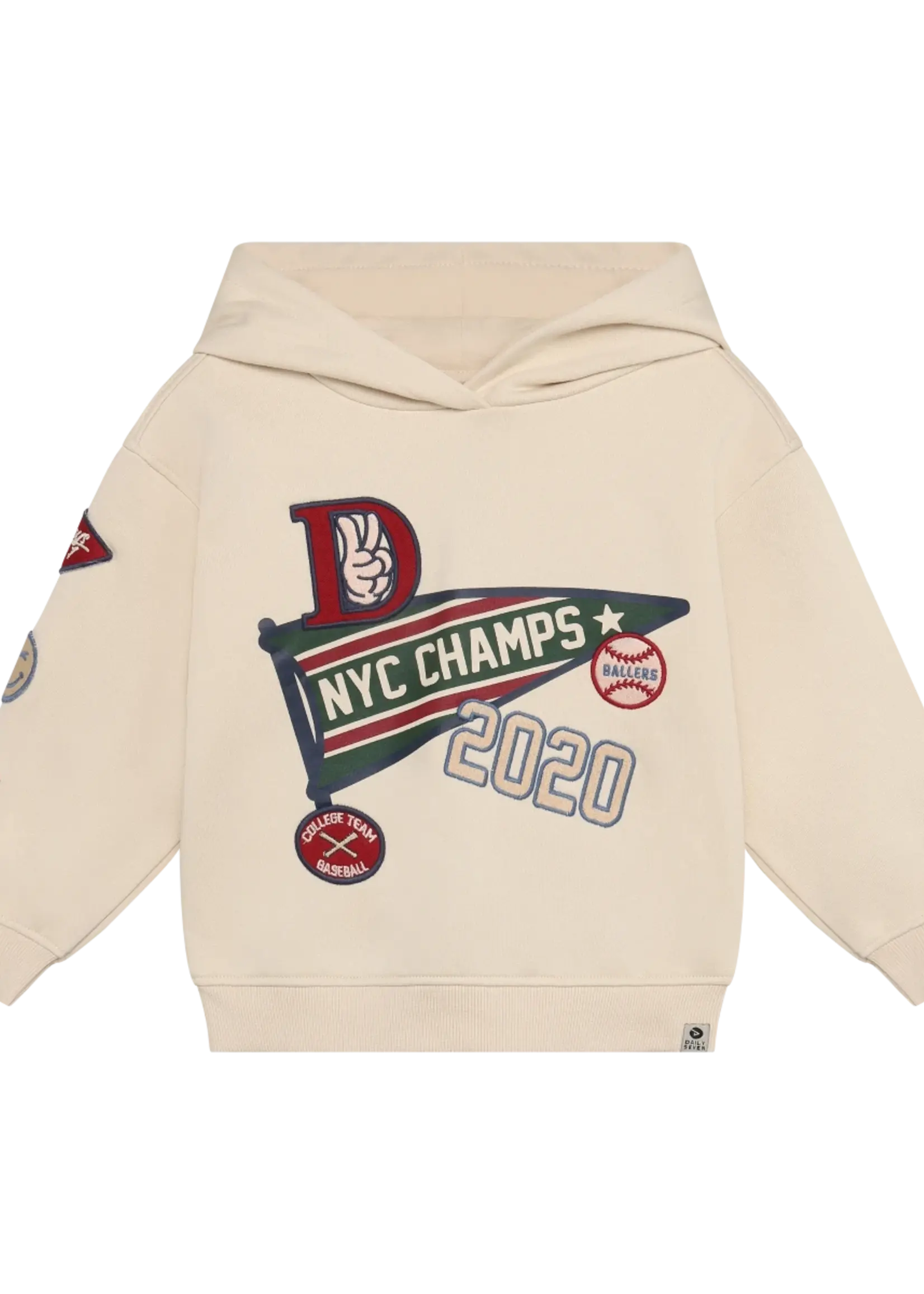 Robo Kidswear OVERSIZED HOODIE BADGES SANDSHELL