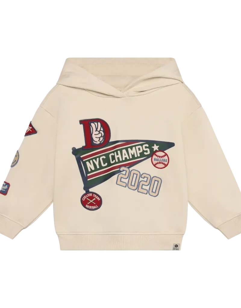 Robo Kidswear OVERSIZED HOODIE BADGES SANDSHELL