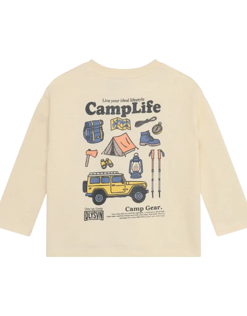 Robo Kidswear T-SHIRT LONGSLEEVE BACKPRINT CAMP LIFE