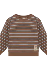 Robo Kidswear OVERSIZED SWEATER STRIPED ALMOND BROWN