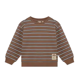 Robo Kidswear OVERSIZED SWEATER STRIPED ALMOND BROWN