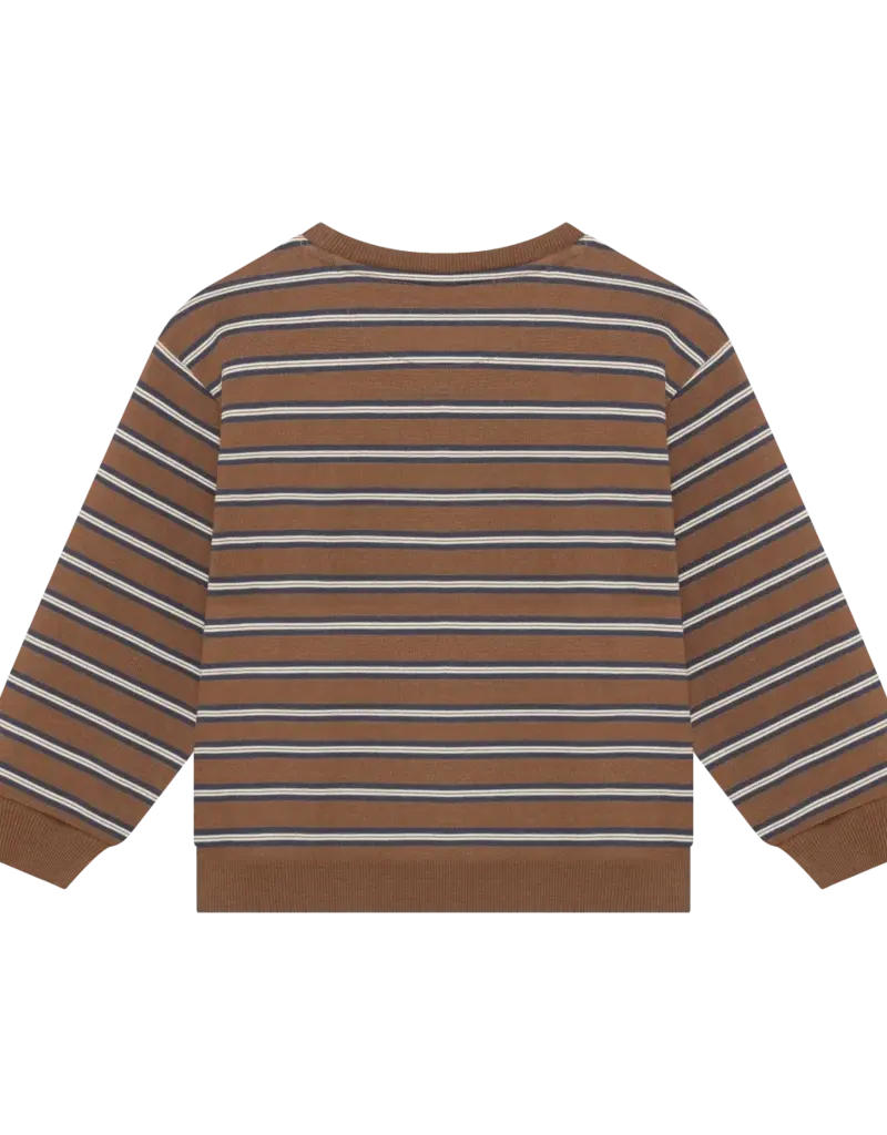 Robo Kidswear OVERSIZED SWEATER STRIPED ALMOND BROWN