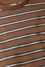 Robo Kidswear OVERSIZED SWEATER STRIPED ALMOND BROWN