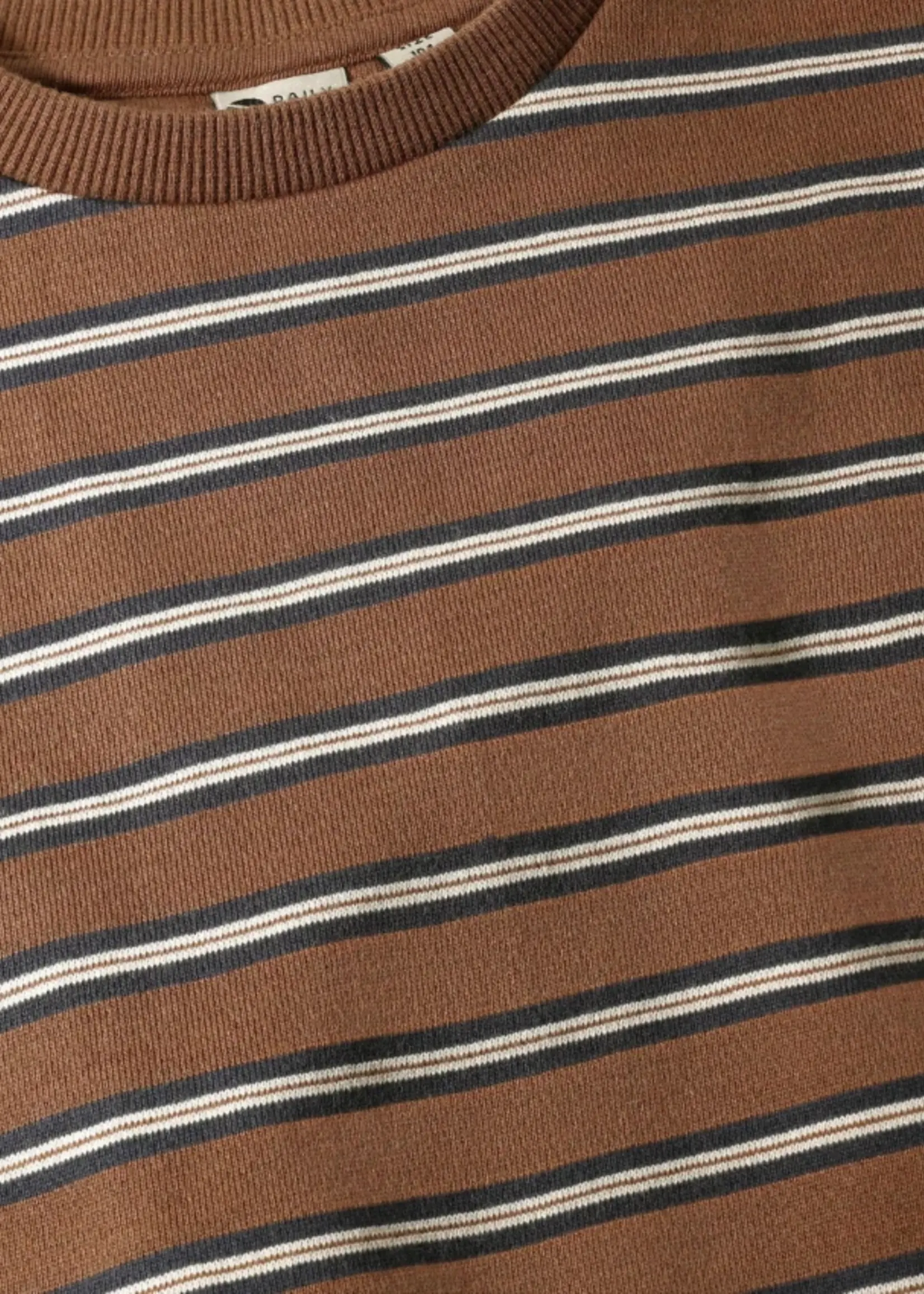Robo Kidswear OVERSIZED SWEATER STRIPED ALMOND BROWN