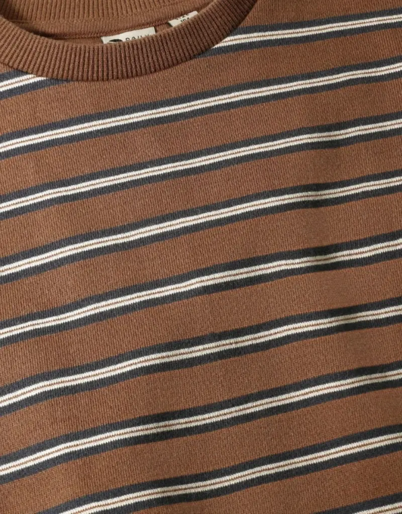 Robo Kidswear OVERSIZED SWEATER STRIPED ALMOND BROWN