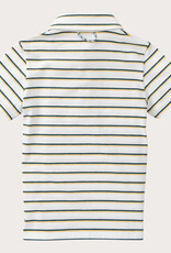 Prodoh S/S Too Cool For School Polo Ochre Tapestry Stripe