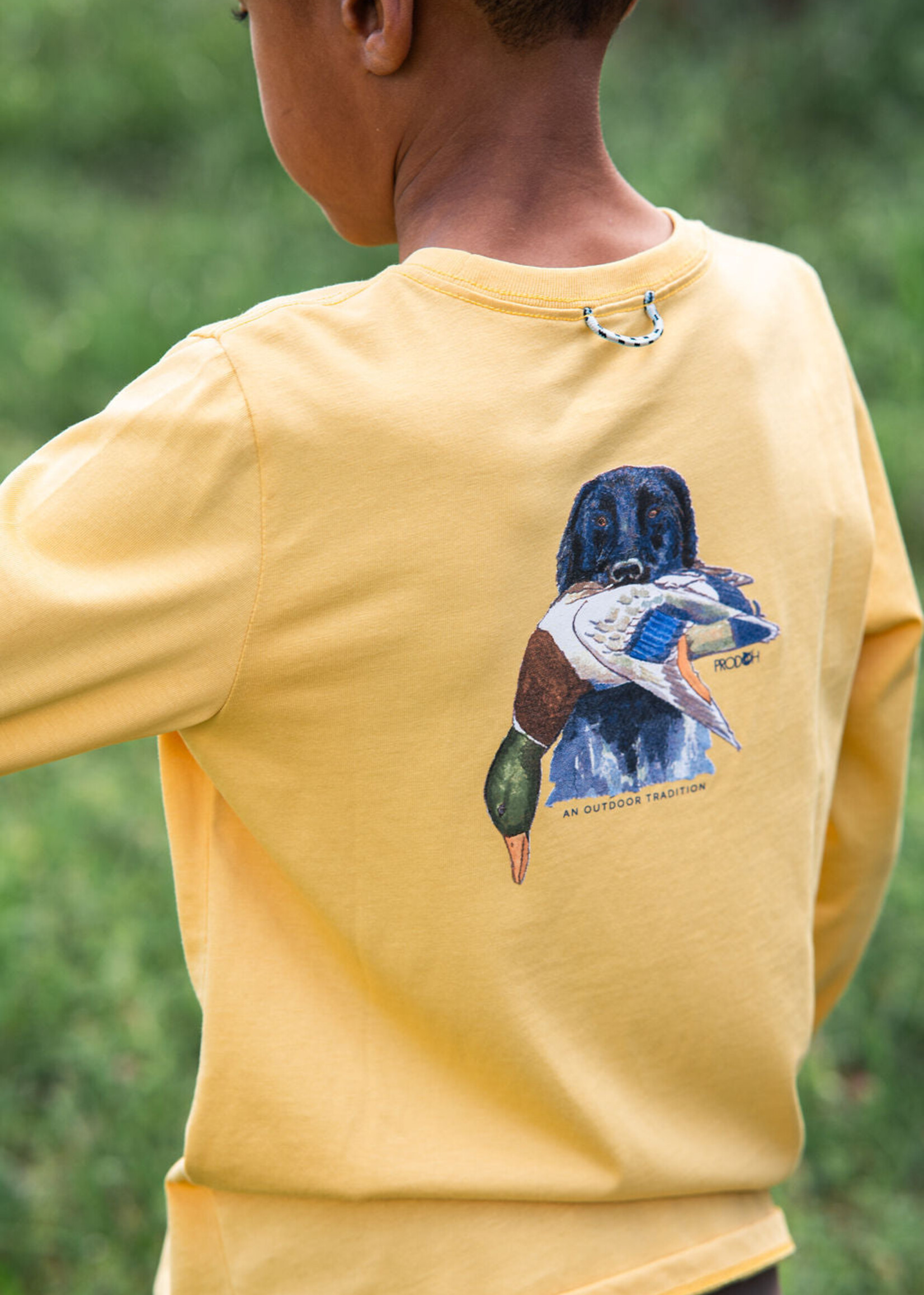 Prodoh L/S Cotton T-Shirt Ochre