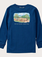 Prodoh L/S Cotton T-Shirt Navy Peony