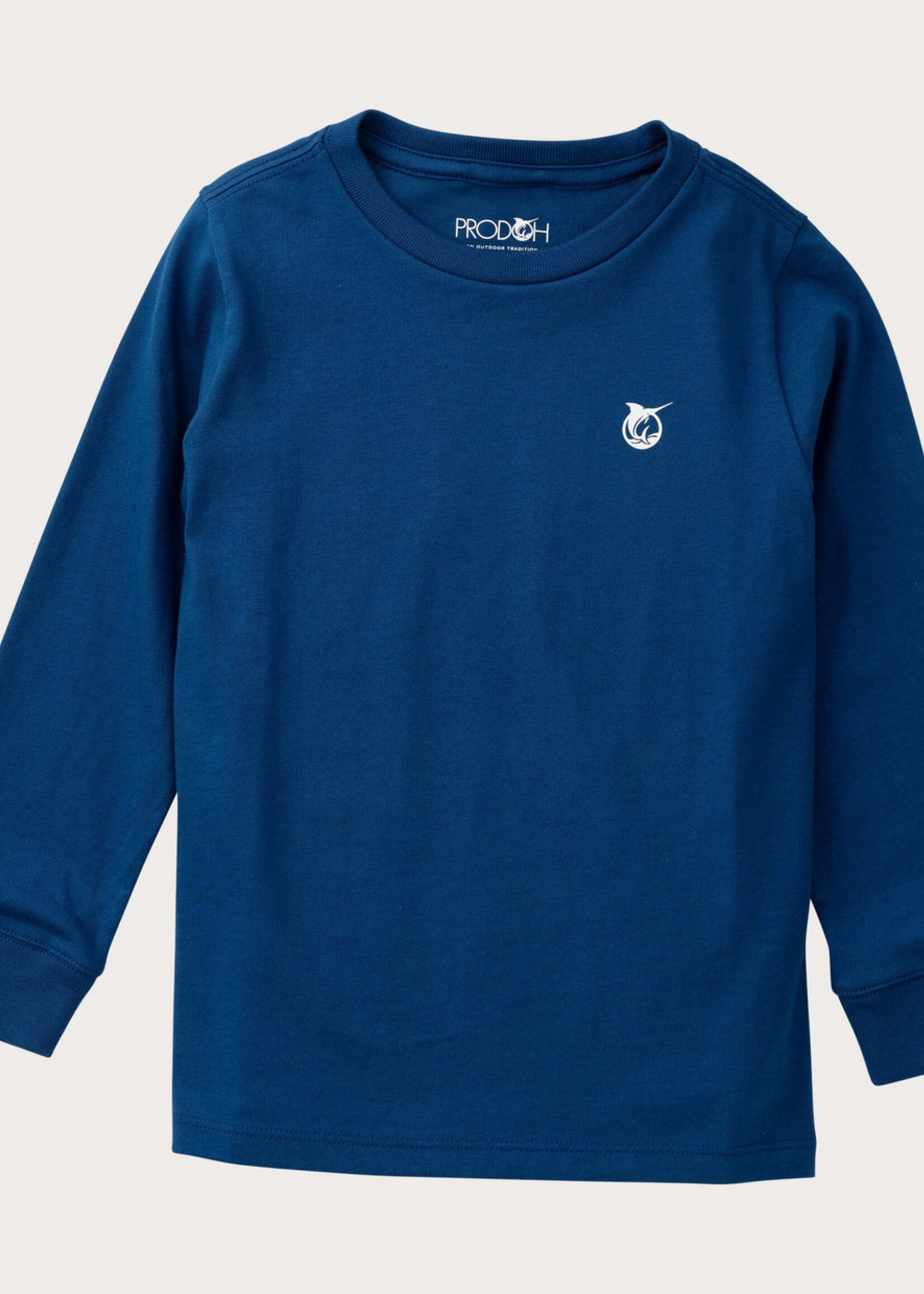 Prodoh L/S Cotton T-Shirt Navy Peony