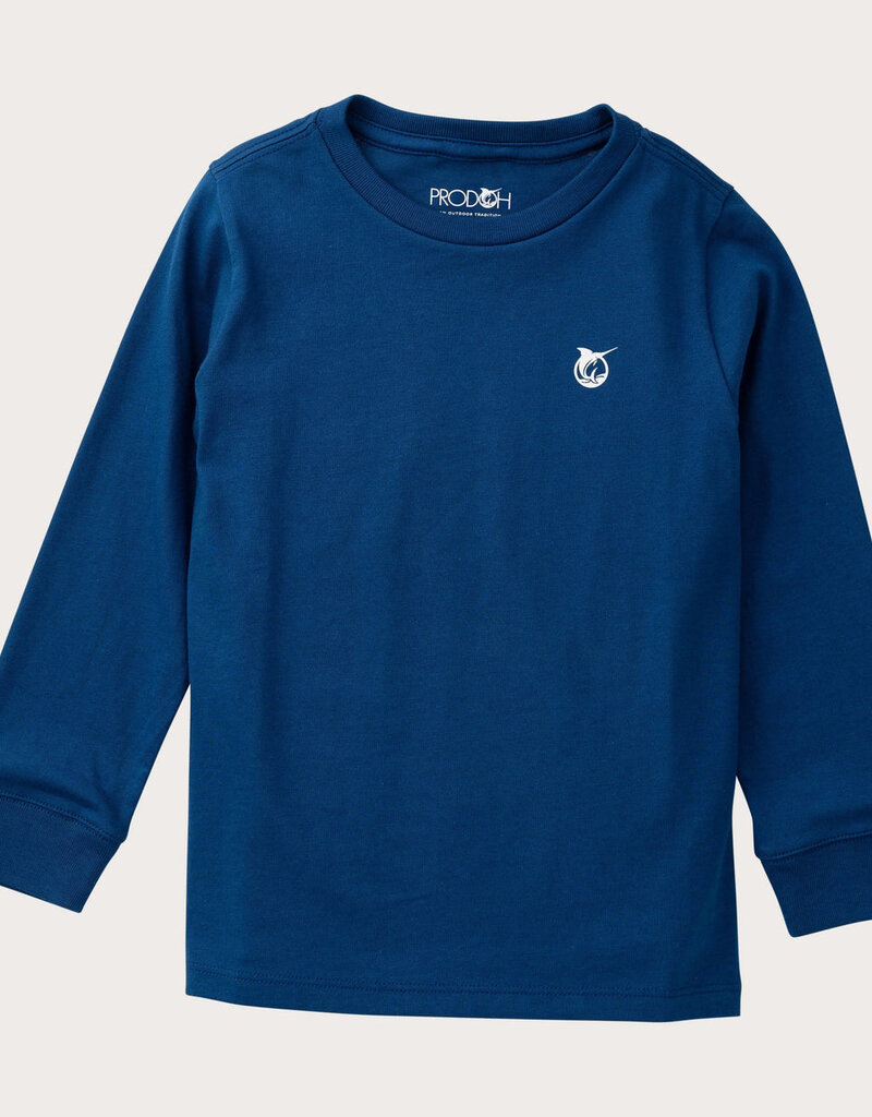 Prodoh L/S Cotton T-Shirt Navy Peony