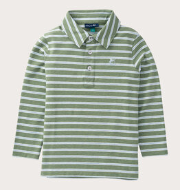 Prodoh L/S Too Cool for School Polo Hedge Cashmere Blue Stripe