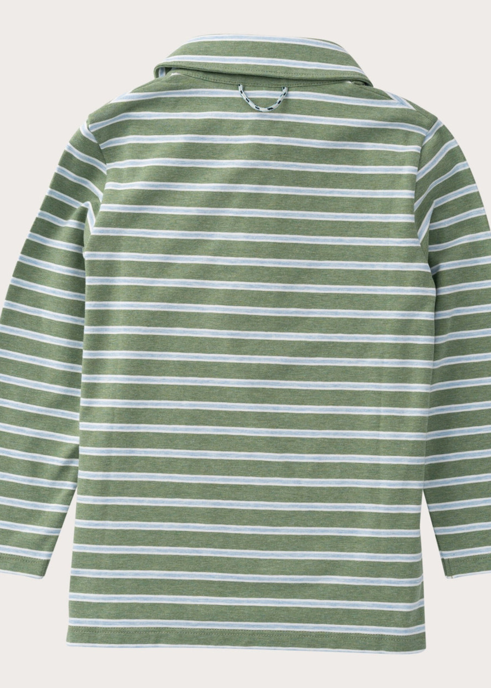 Prodoh L/S Too Cool for School Polo Hedge Cashmere Blue Stripe
