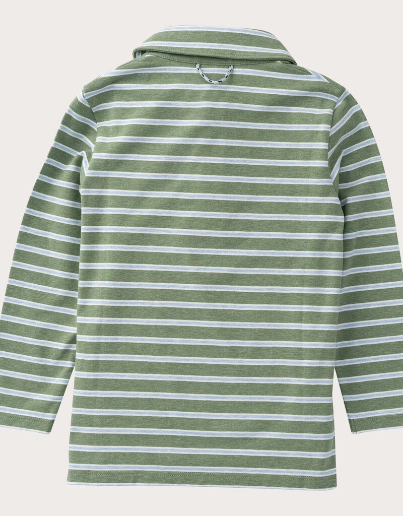 Prodoh L/S Too Cool for School Polo Hedge Cashmere Blue Stripe
