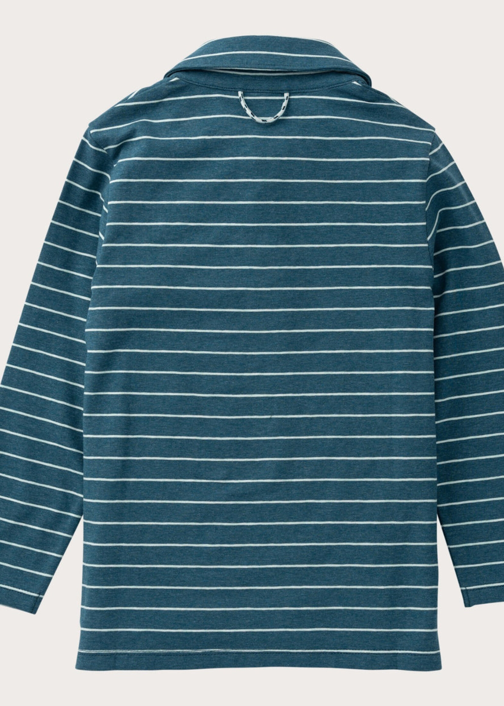 Prodoh L/S Too Cool for School Polo Tapestry Mist Green Stripe