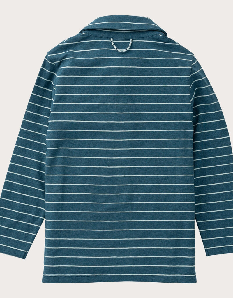 Prodoh L/S Too Cool for School Polo Tapestry Mist Green Stripe