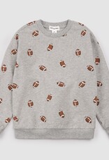 miles the label L/S CREW NECK SWEATSHIRT w/FOOTBALLS