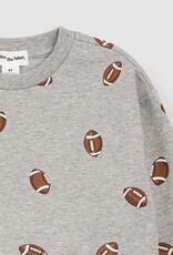 miles the label L/S CREW NECK SWEATSHIRT w/FOOTBALLS