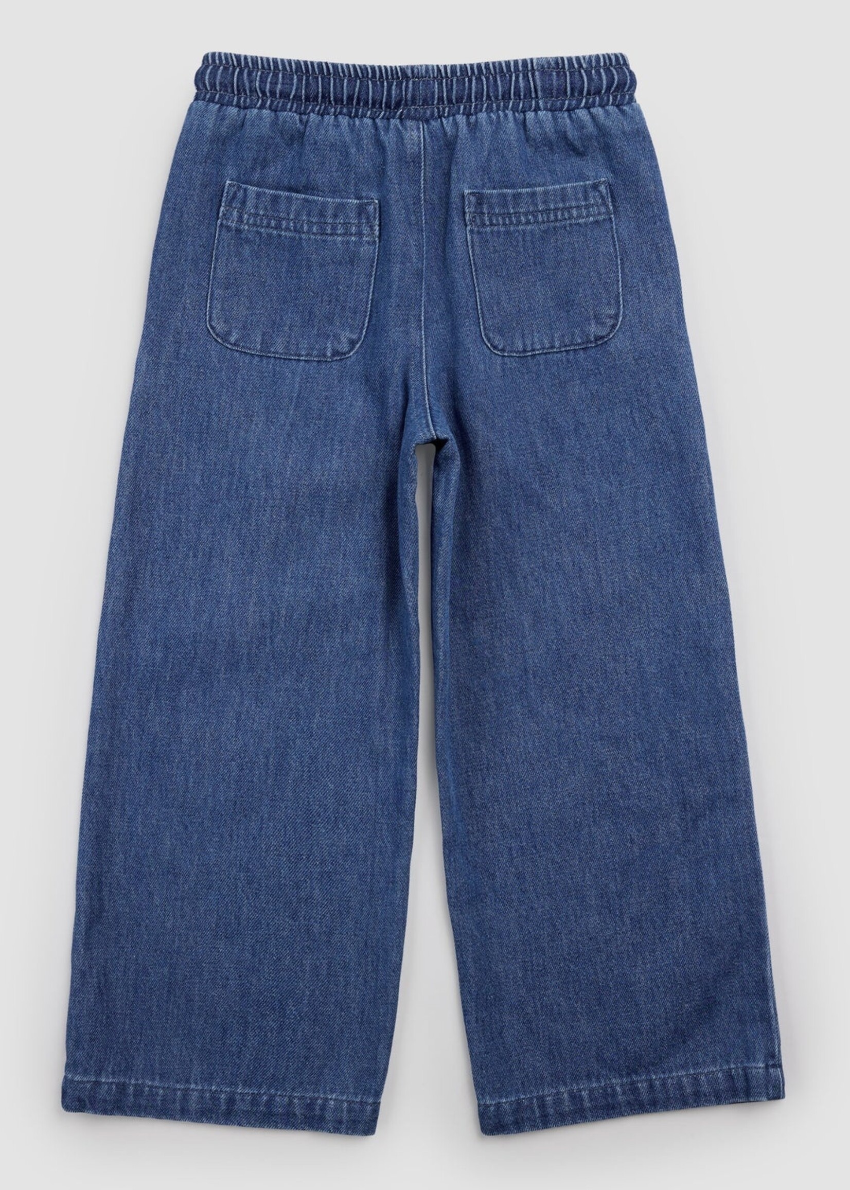 miles the label WIDE LEG DENIM PANT WOVEN BLUE DENIM