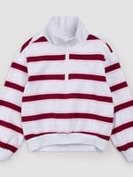 miles the label L/S 1/4 ZIP  SWEATSHIRT STRIPE HEATHER GREY
