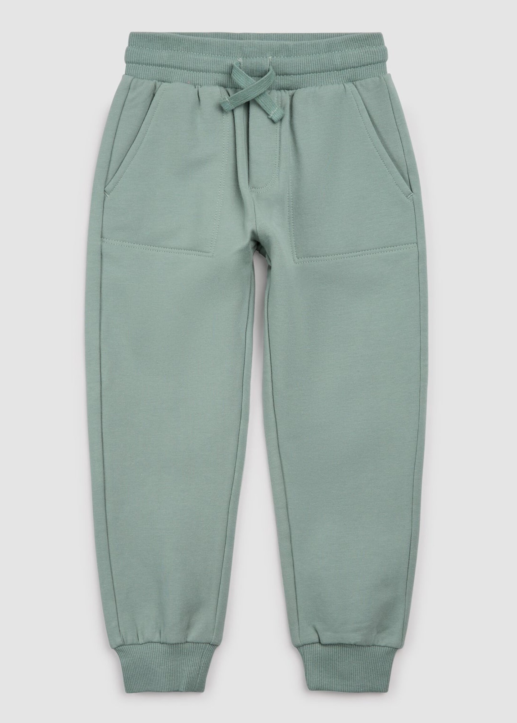miles the label PANT KNIT-GREEN DUSTY