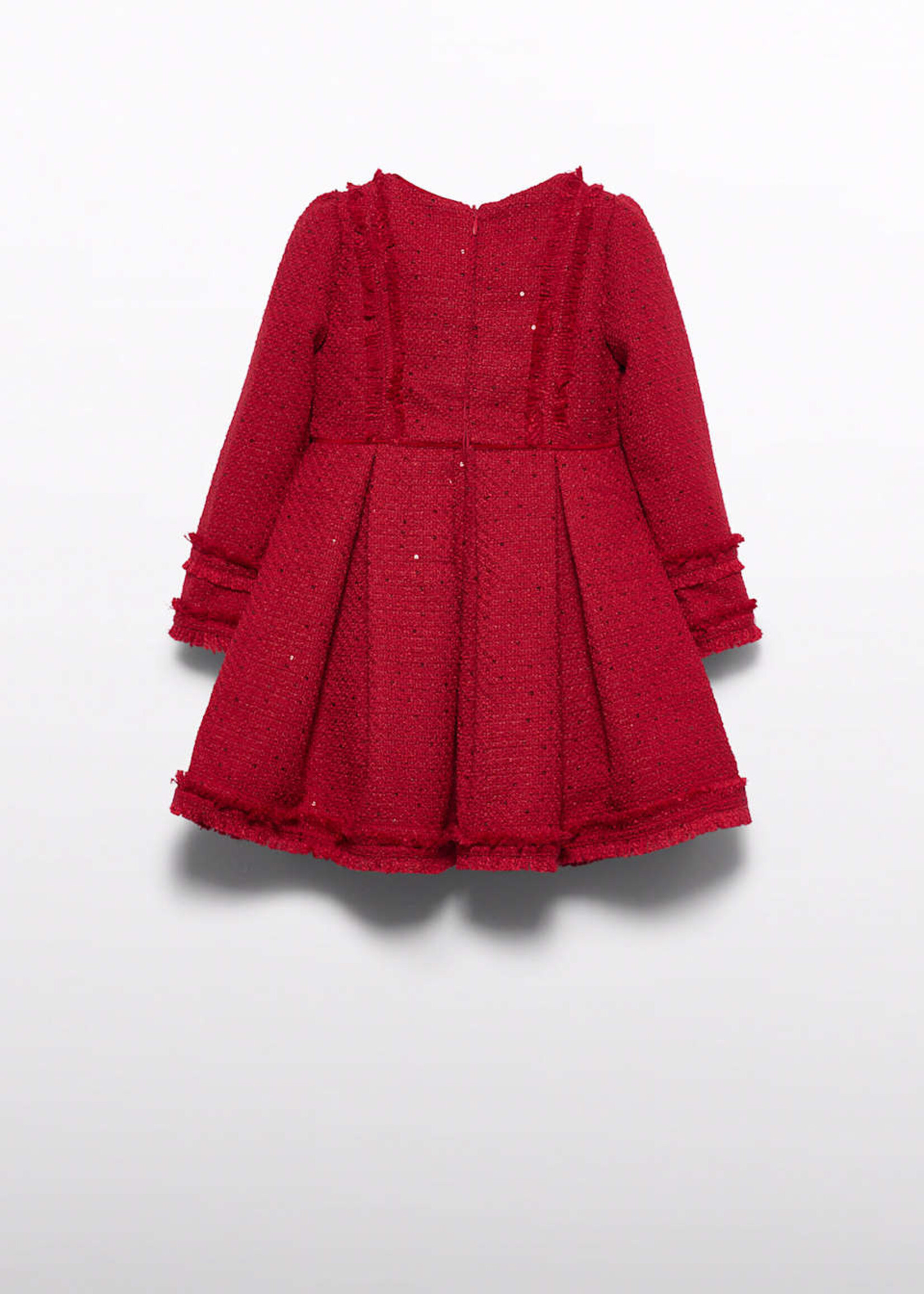 Abel & Lula Red Tweed Sequin Dress