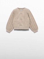 Abel & Lula Cable Knit Soft Sweater Oat
