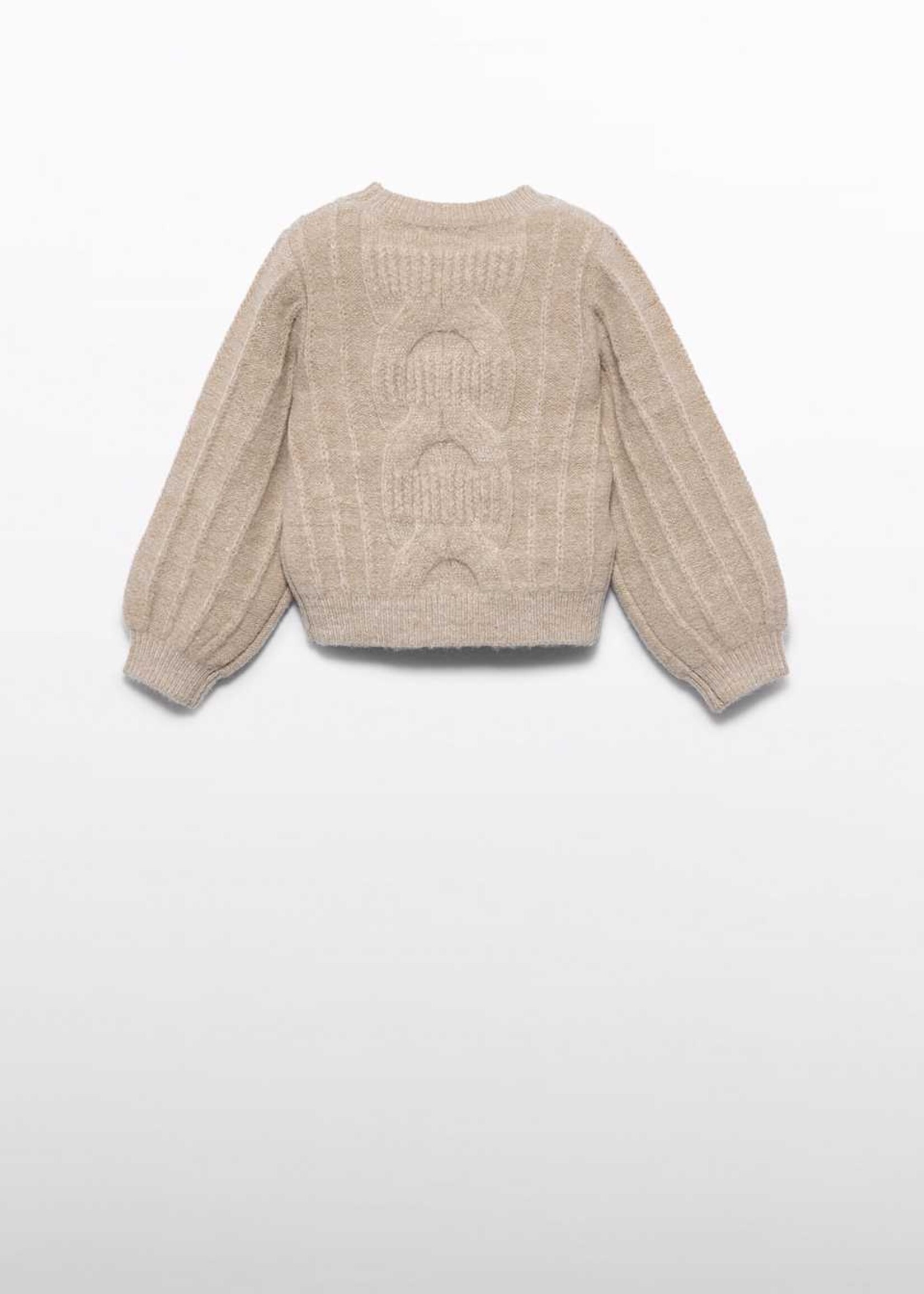 Abel & Lula Soft Cable Knit Sweater Oat