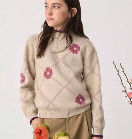 Abel & Lula Diamond Flower Sweater