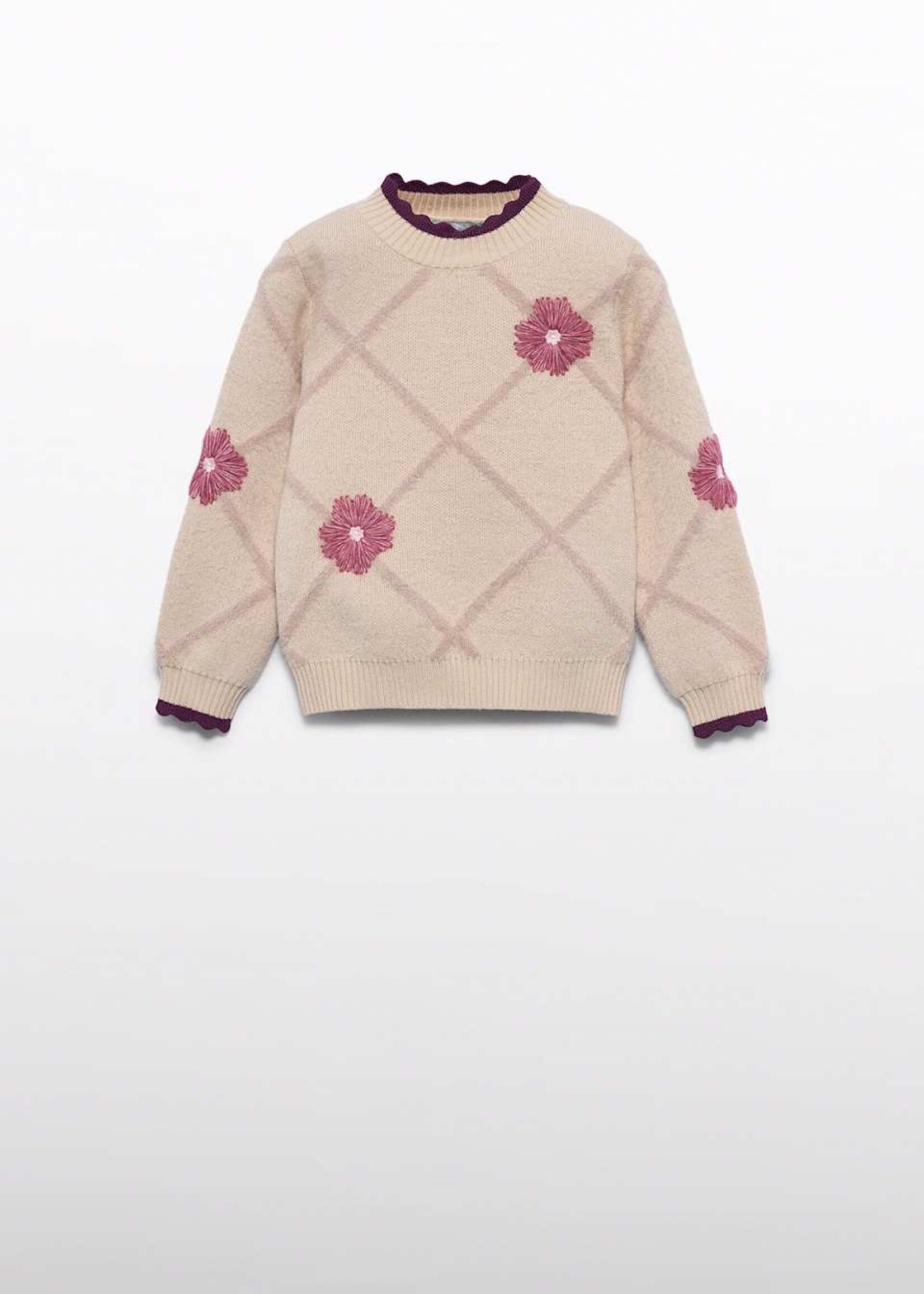 Abel & Lula Diamond Flower Sweater