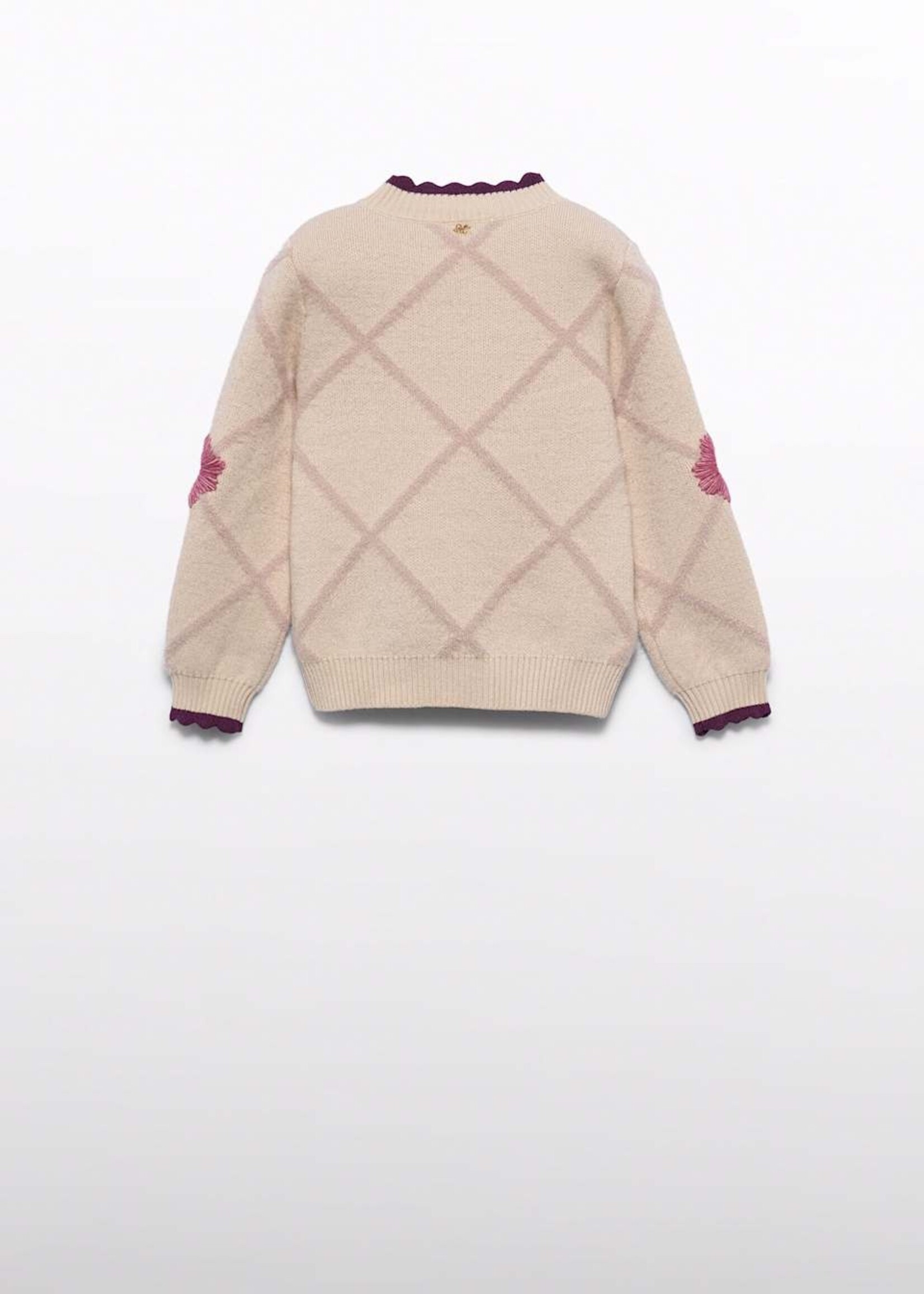 Abel & Lula Diamond Flower Sweater