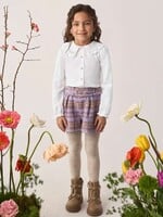 Abel & Lula Plaid Lilac Short Set