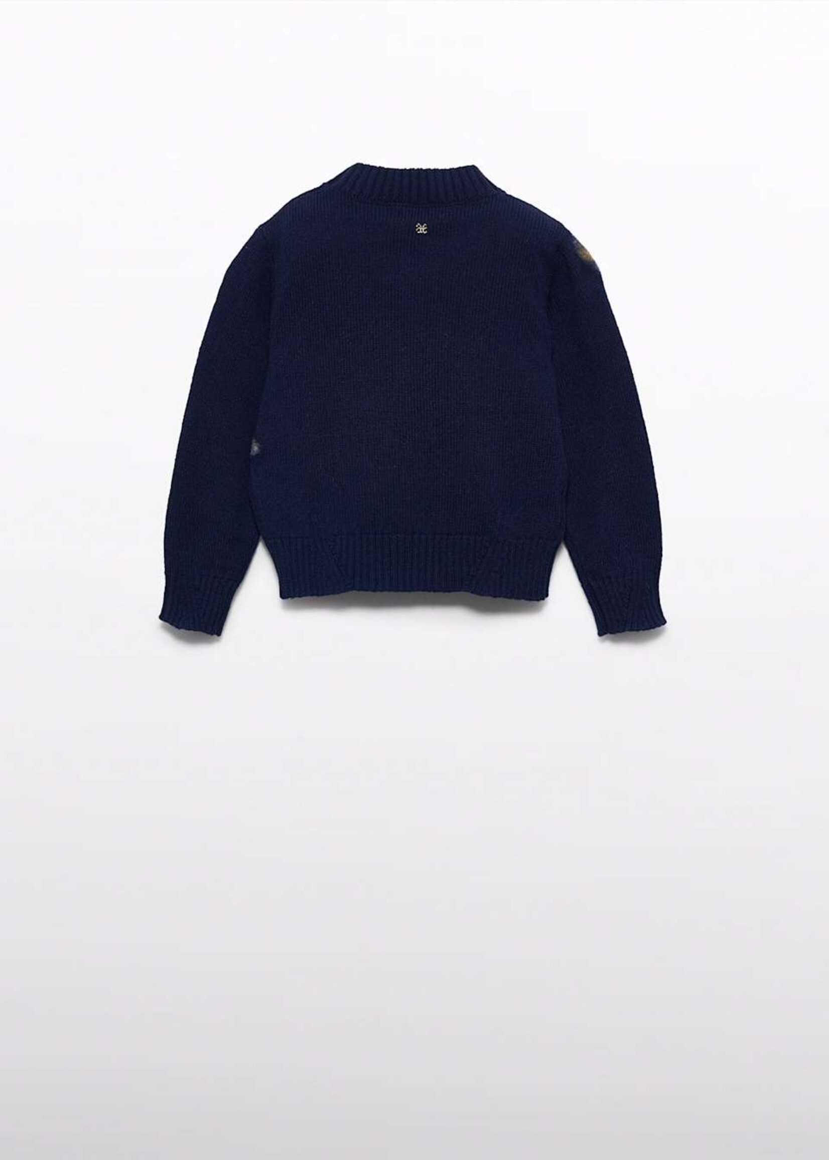 Abel & Lula Wool Embroidered Sweater Black
