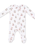 Angel Dear Christmas Teddy Bears Uni 2 Way Zipper Footie