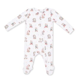 Angel Dear Christmas Teddy Bears Uni 2 Way Zipper Footie