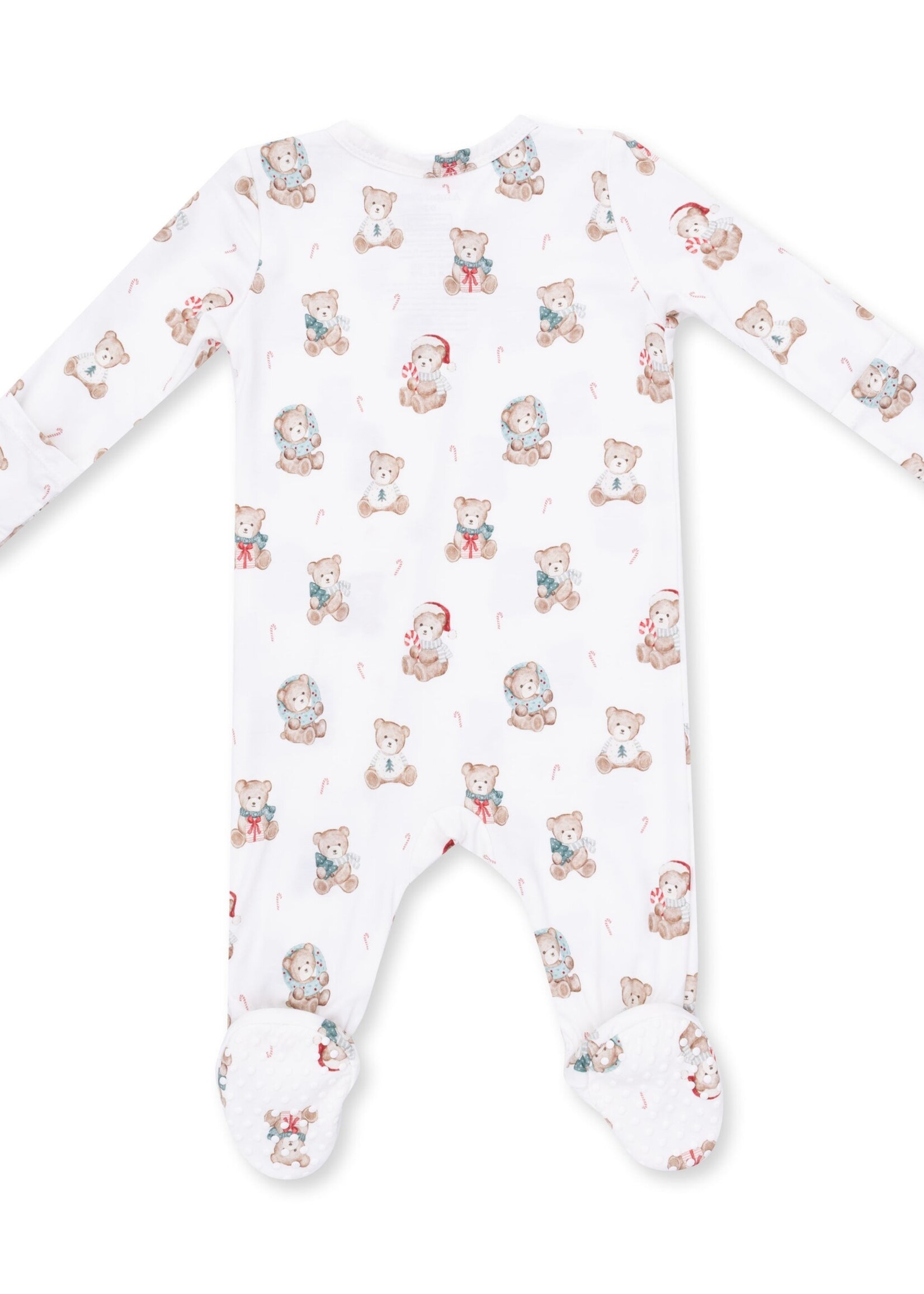 Angel Dear Christmas Teddy Bears Uni 2 Way Zipper Footie