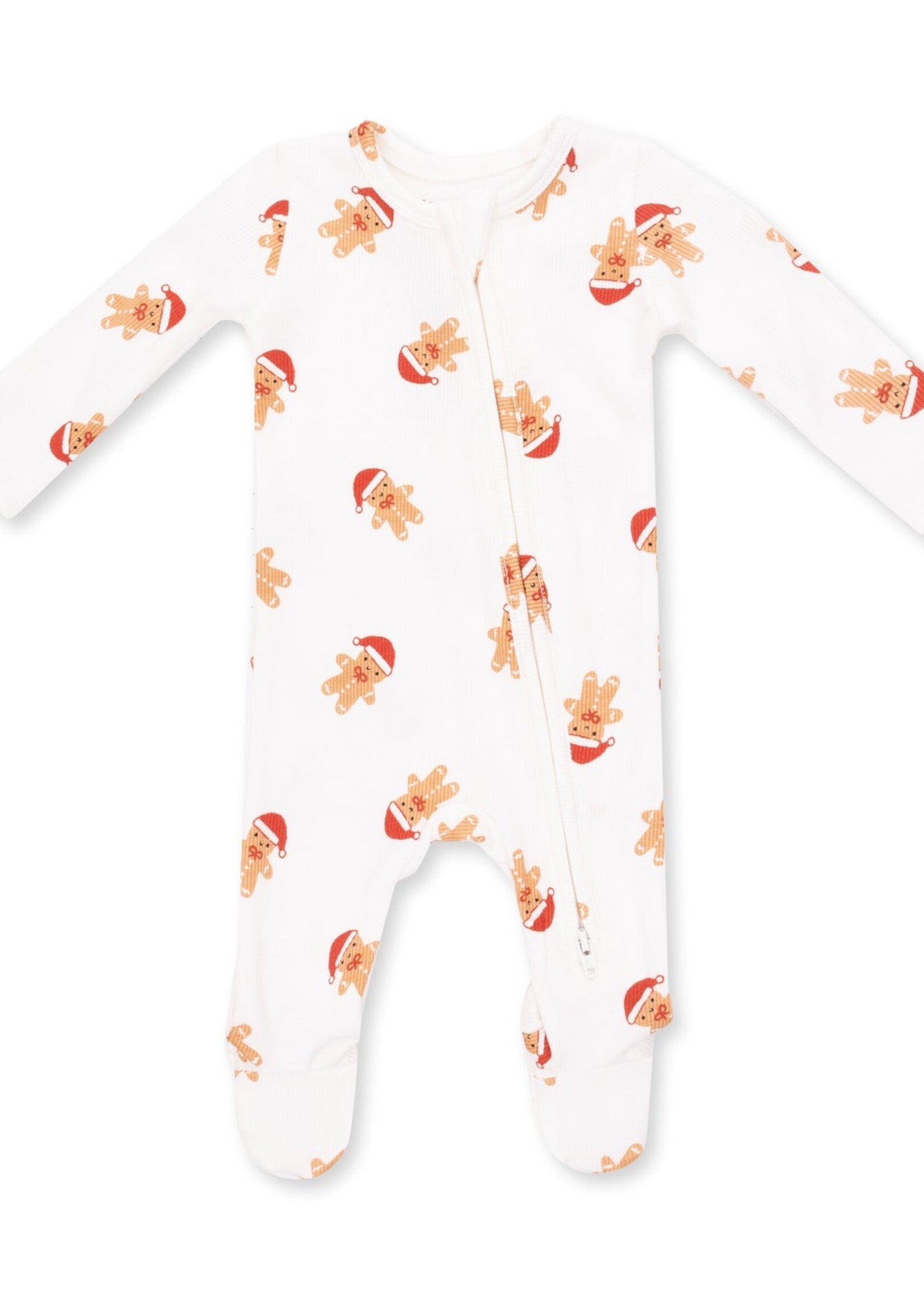Angel Dear Simple Gingerbread 2 Way Zipper Footie