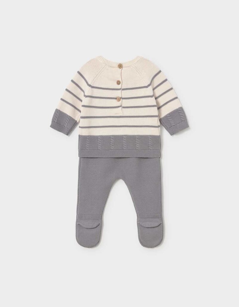 Mayoral Knit Grey/Cream 2 Piece Set