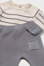 Mayoral Knit Grey/Cream 2 Piece Set