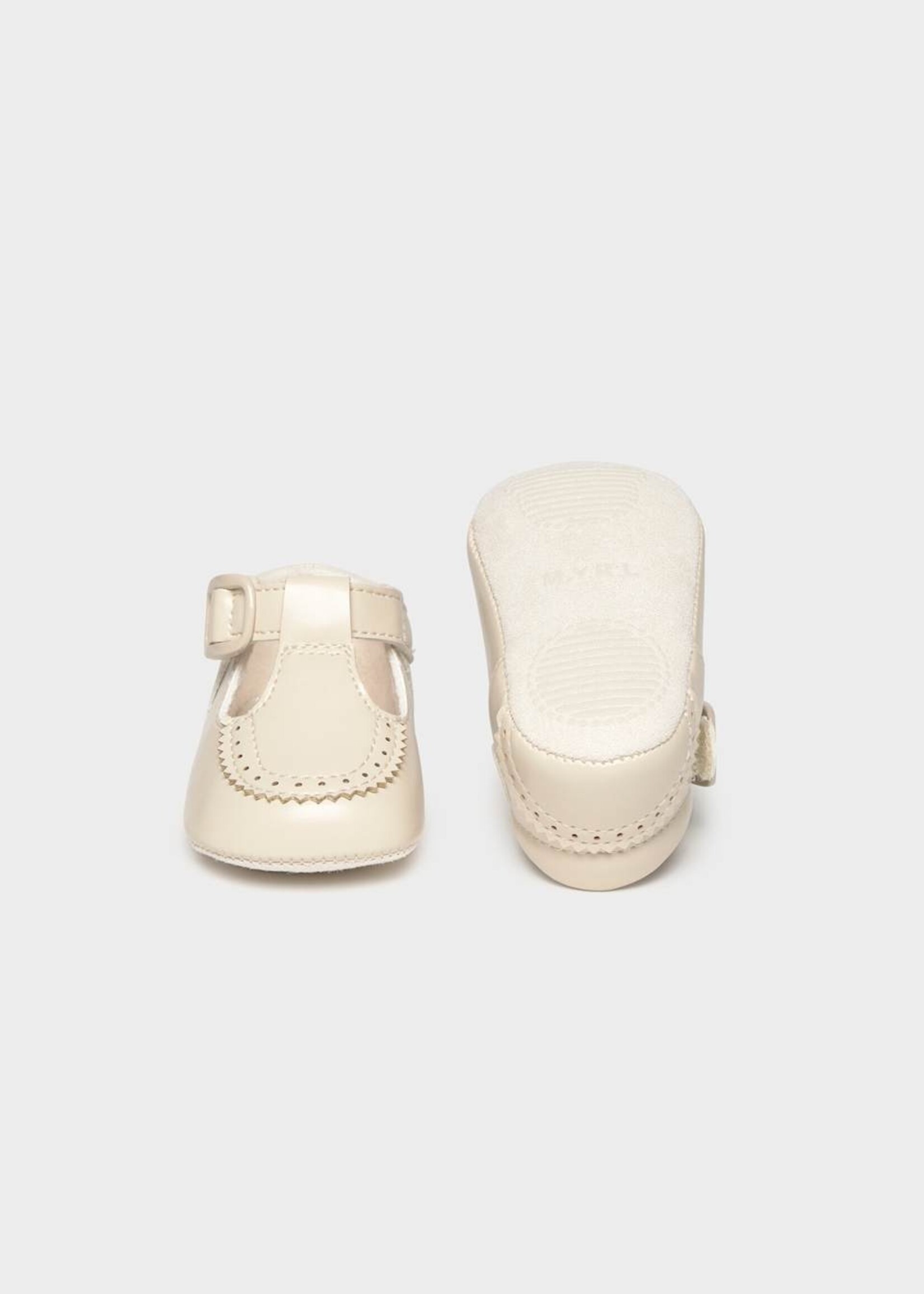 Mayoral Infant Boys Cream Shoes